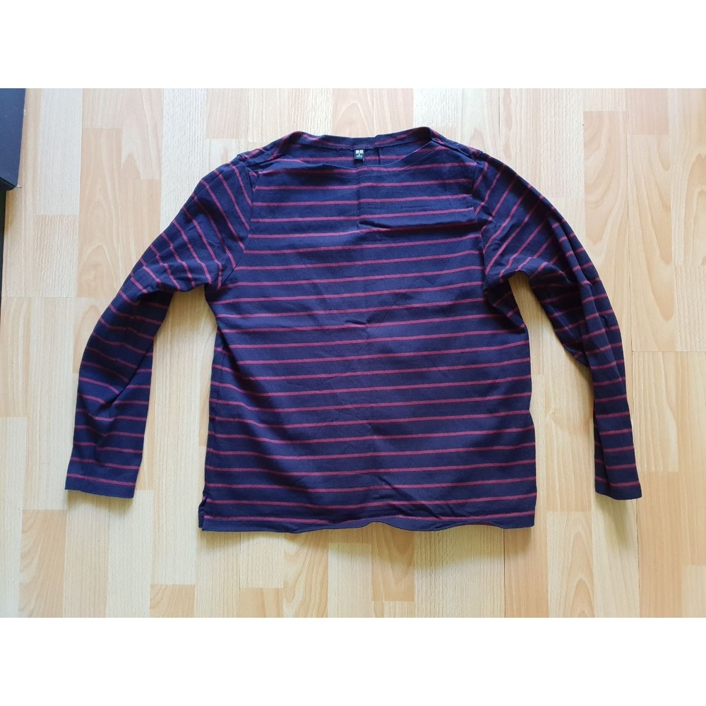 Long Sleeve Shirt Women's Blue EUC Striped